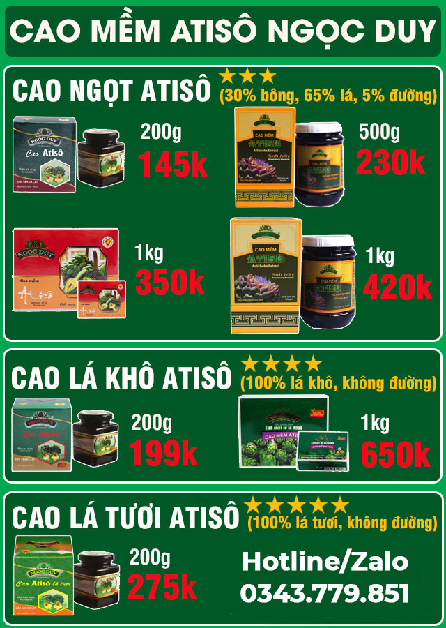 Cao Mềm Atiso - Dược Liệu Tịnh Tâm